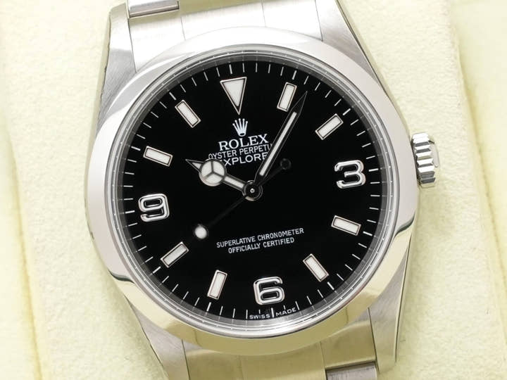 ロレックス エクスプローラーI Ref.114270 ステンレススチール ブラック文字盤