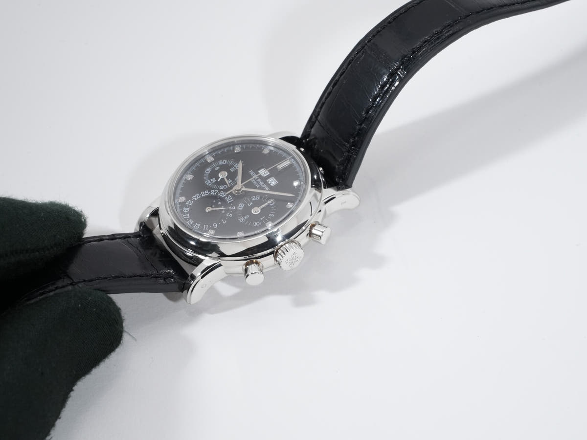 パテックフィリップ パーペチュアルカレンダー クロノグラフ Ref.3970EP-029 ブラック11Pダイヤ文字盤 中古 boih9tt3