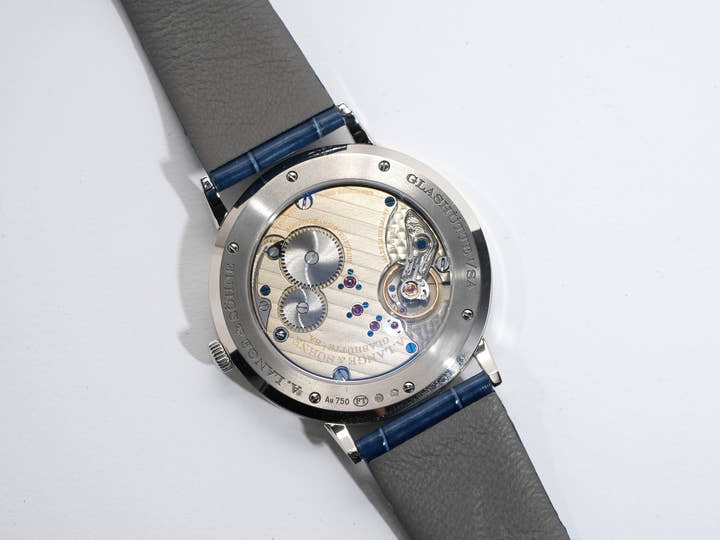 A.ランゲ＆ゾーネ サクソニア フラッハ Ref.205.086 コッパーブルー文字盤 中古 ua8q2r5p