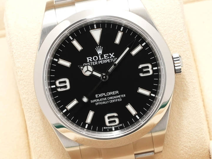 ロレックス エクスプローラーI Ref.214270 ステンレススチール ブラック文字盤
