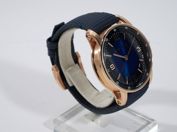 Audemars Piguet CODE 11.59 by Audemars Piguet Ref. 15210OR.OO.A002KB.03 Pink Gold Smoked Blue Lacquer Dial