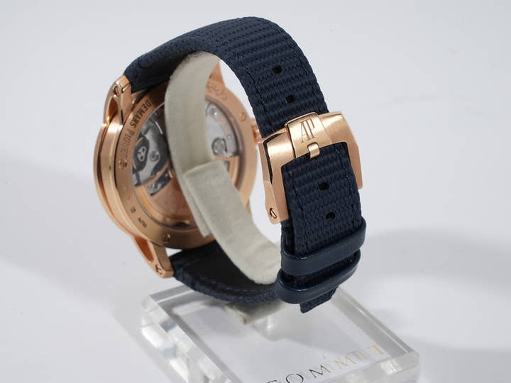 Audemars Piguet CODE 11.59 by Audemars Piguet Ref. 15210OR.OO.A002KB.03 Pink Gold Smoked Blue Lacquer Dial