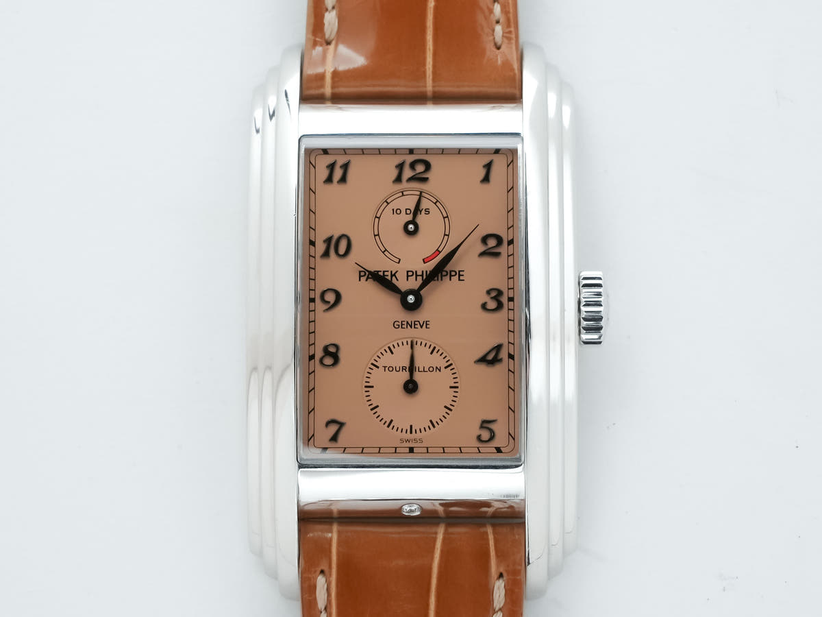 パテックフィリップ 10デイズ トゥールビヨン Ref.5101P-010 ローズ文字盤 中古 syaiwkht