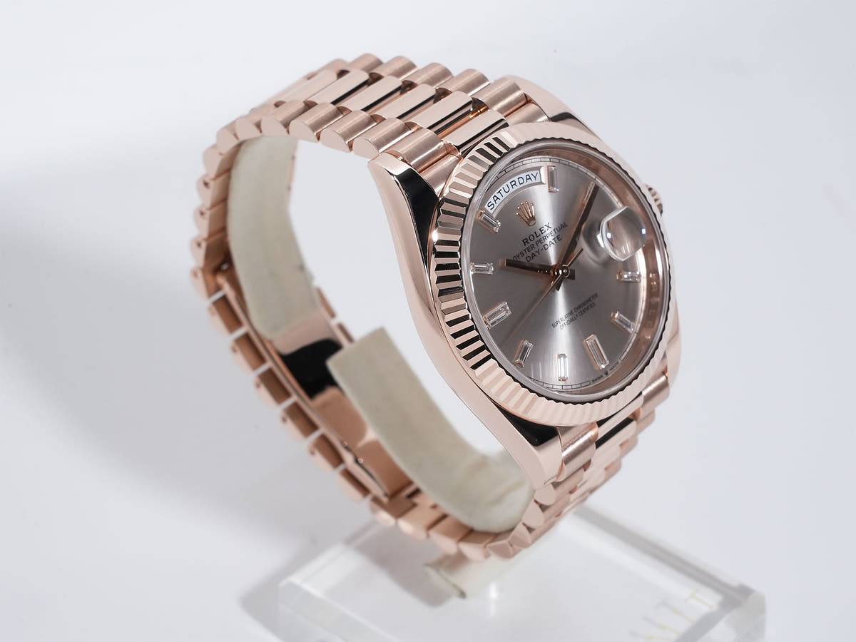 ロレックス デイデイト40 Ref.228235A サンダスト×10P文字盤 中古 f6std4b3
