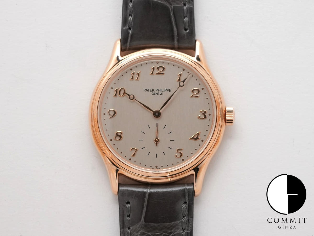 パテックフィリップ カラトラバ ハロッズ Ref.3923R-016 シルバー文字盤 美中古 5hekk6c4