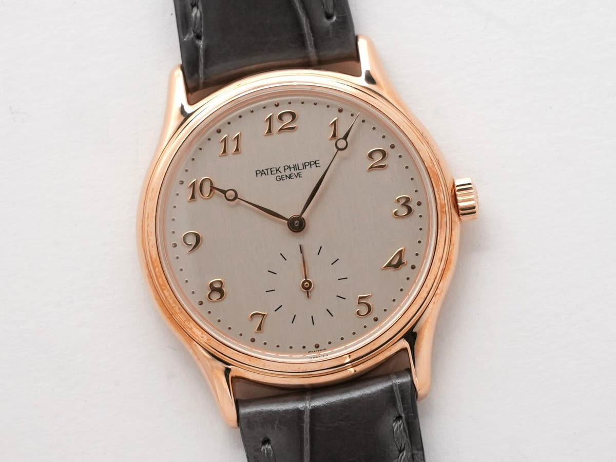 パテックフィリップ カラトラバ ハロッズ Ref.3923R-016 シルバー文字盤 美中古 5hekk6c4
