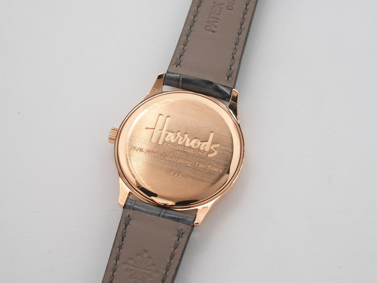 パテックフィリップ カラトラバ ハロッズ Ref.3923R-016 シルバー文字盤 美中古 5hekk6c4