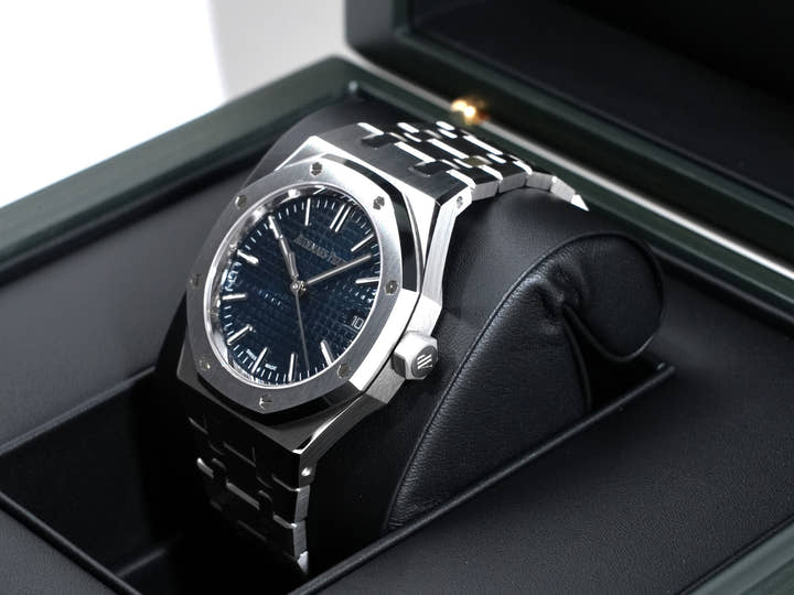 オーデマピゲ ロイヤルオーク Ref.15550ST.OO.1356ST.06 ステンレススチール ナイトブルー文字盤