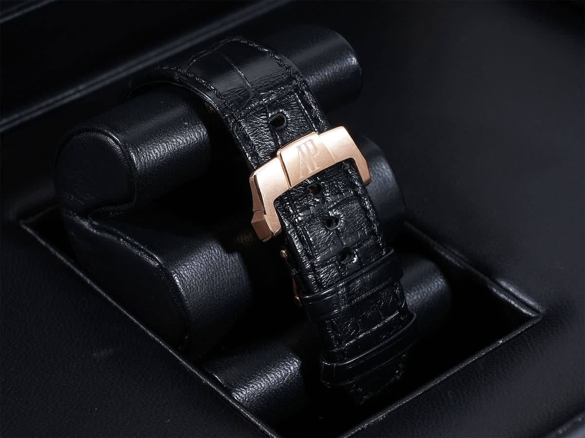 Audemars Piguet CODE 11.59 by Audemars Piguet Tourbillon Openwork Ref.26600OR.OO.D002CR.01 Black lacquer inner bezel, openwork dial Used 8ou78i7x