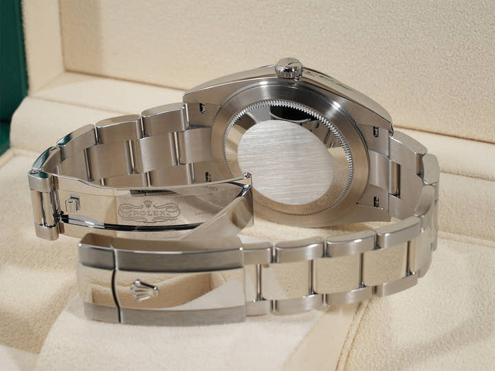 ロレックス デイトジャスト41 Ref.126334 ステンレススチール/ホワイトゴールド スレート文字盤 オイスターブレスレット