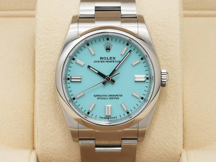 ロレックス オイスターパーペチュアル36 Ref.126000 ステンレススチール ターコイズ文字盤