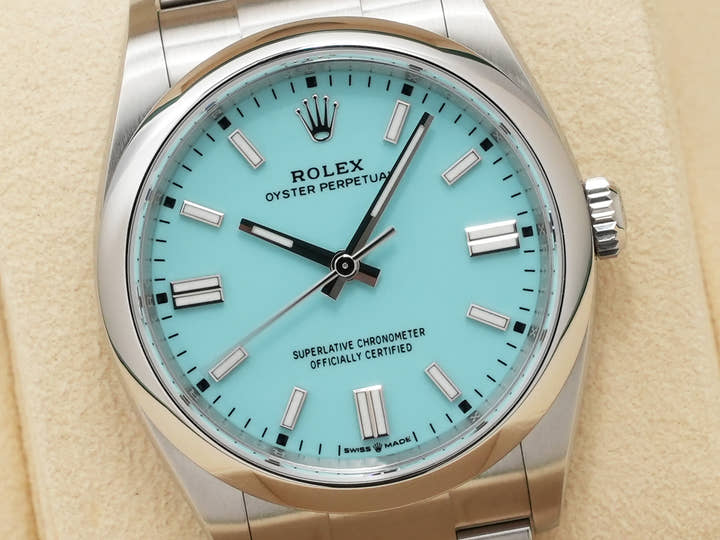 ロレックス オイスターパーペチュアル36 Ref.126000 ステンレススチール ターコイズ文字盤