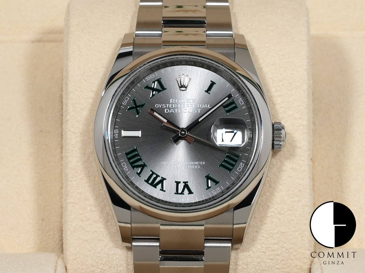 ロレックス デイトジャスト36 Ref.126200 ステンレススチール スレートローマン文字盤 オイスターブレスレット 未使用 thkjwnjm