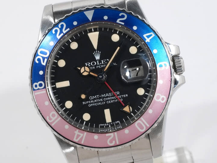 ロレックス GMTマスター Ref.1675 ステンレススチール ブラック文字盤