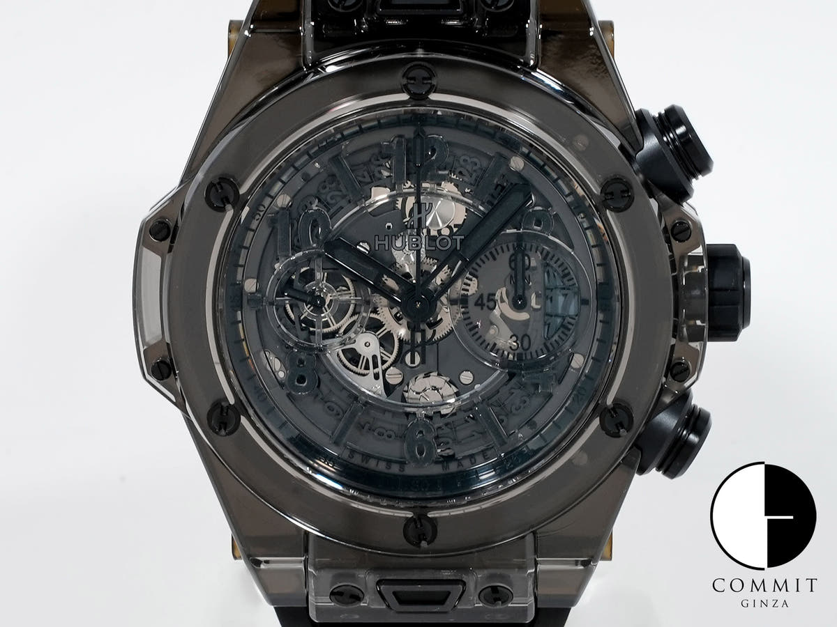 Hublot Big Bang Unico Sapphire All Black Ref.411.JB.4901.RT Skeleton Dial Used 2eoqmney