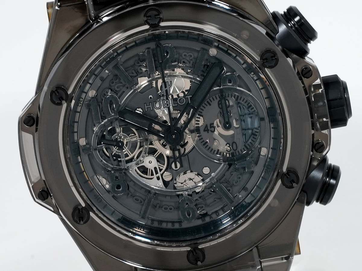 Hublot Big Bang Unico Sapphire All Black Ref.411.JB.4901.RT Skeleton Dial Used 2eoqmney