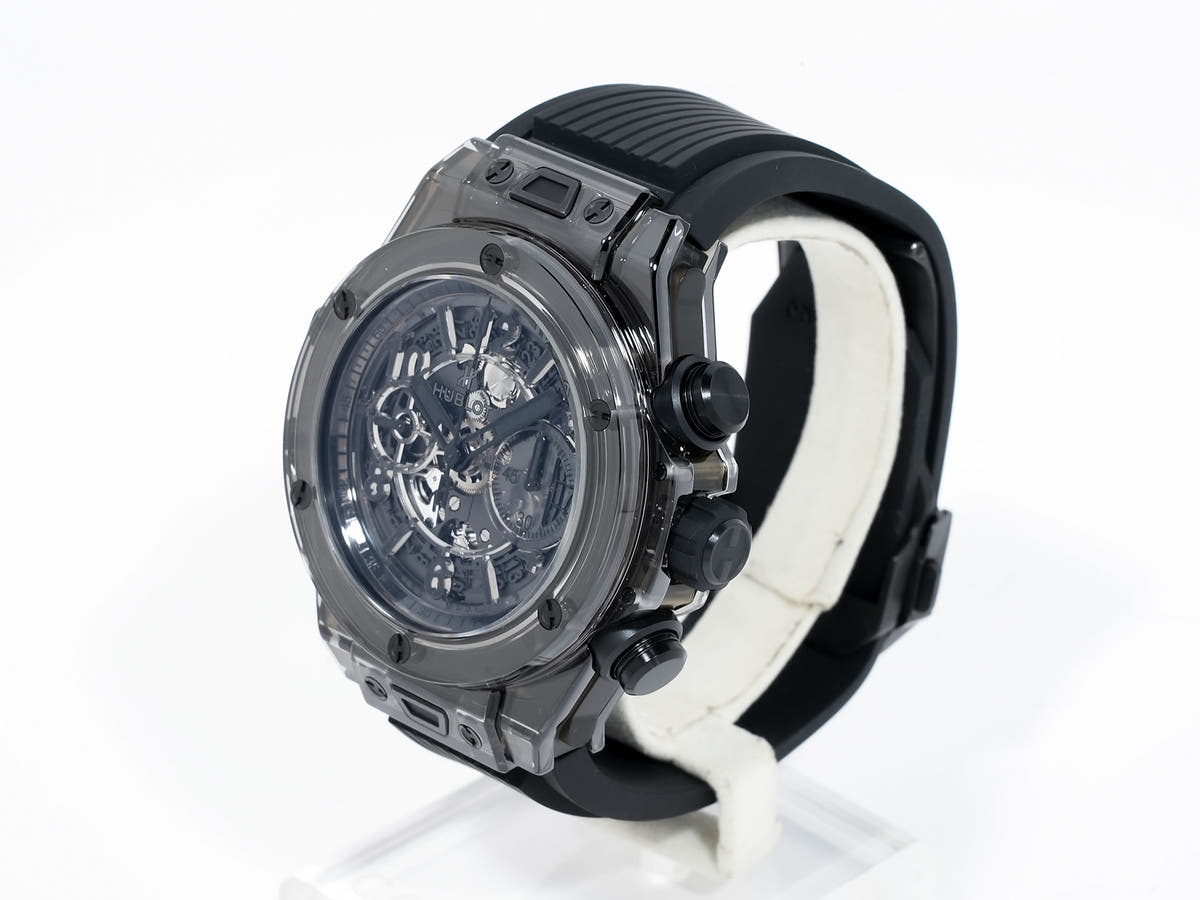 Hublot Big Bang Unico Sapphire All Black Ref.411.JB.4901.RT Skeleton Dial Used 2eoqmney