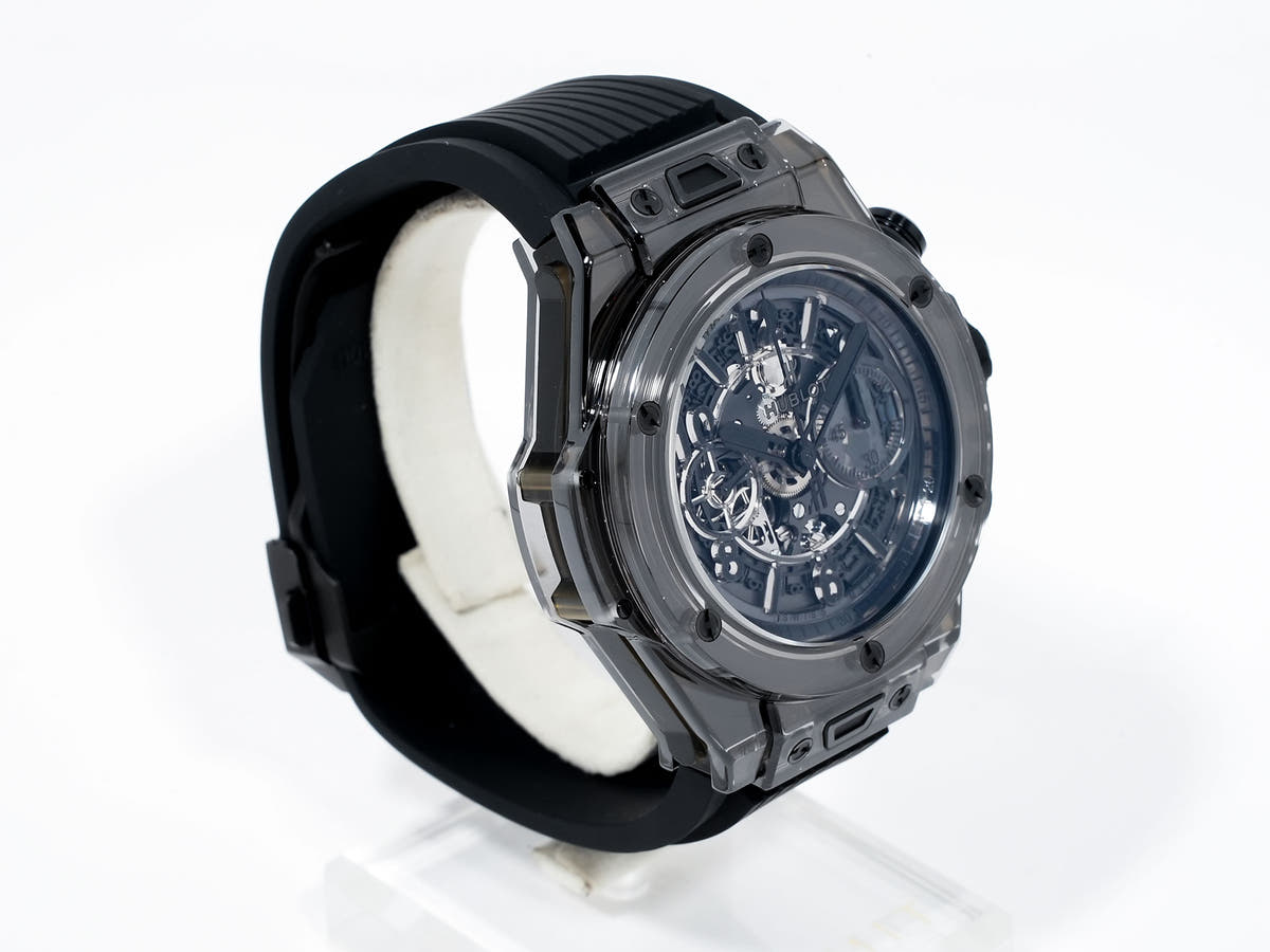 Hublot Big Bang Unico Sapphire All Black Ref.411.JB.4901.RT Skeleton Dial Used 2eoqmney
