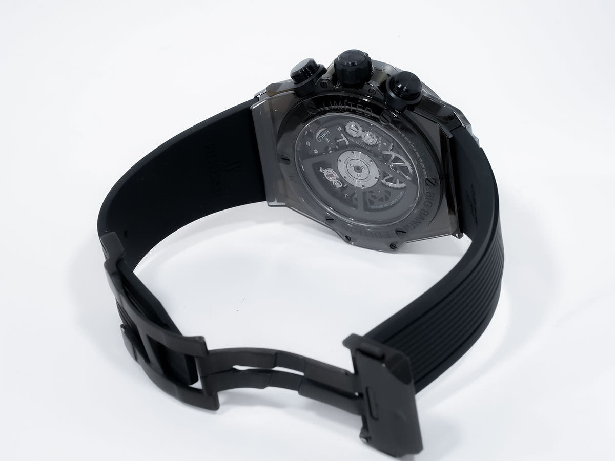 Hublot Big Bang Unico Sapphire All Black Ref.411.JB.4901.RT Skeleton Dial Used 2eoqmney