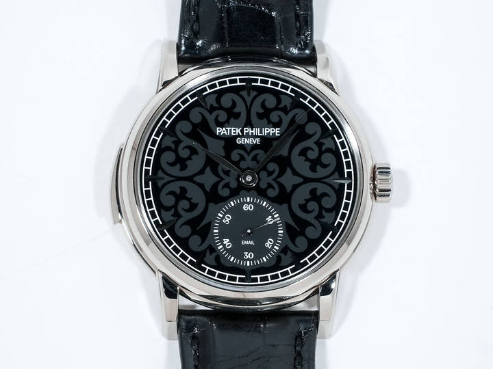 パテックフィリップ ミニッツリピーター Ref.5078G-010 ホワイトゴールド ブラックエナメル文字盤