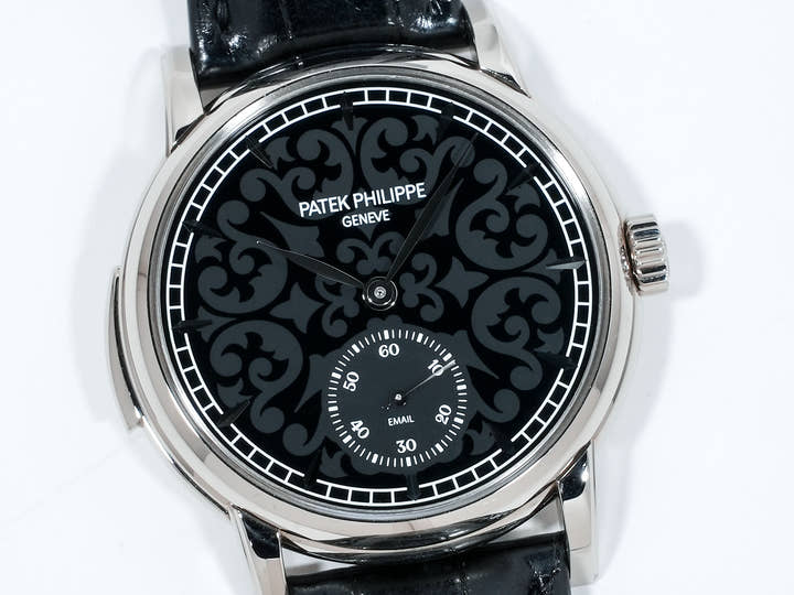 パテックフィリップ ミニッツリピーター Ref.5078G-010 ホワイトゴールド ブラックエナメル文字盤
