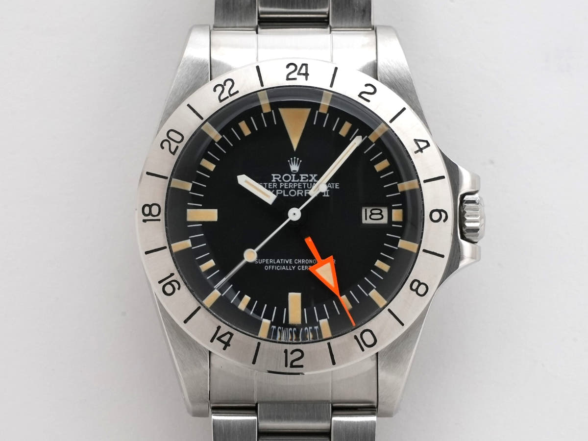 Rolex Explorer II Ref.1655 Black Dial Used dckk3bp2