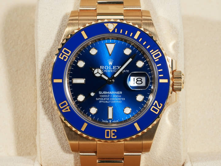 Rolex Submariner Date Ref. 126618LB Yellow Gold Blue Dial