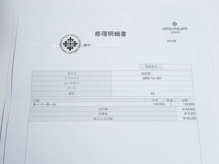パテックフィリップ ノーチラス Ref.5800/1A-001 ステンレススチール ブルー文字盤