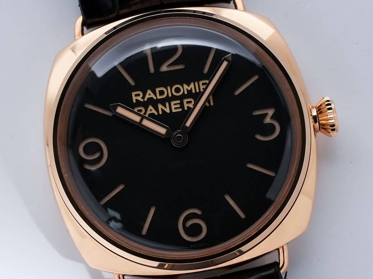パネライ ラジオミール 3DAYS オロローザ Ref.PAM00379 ブラウン文字盤 中古 j28gm965