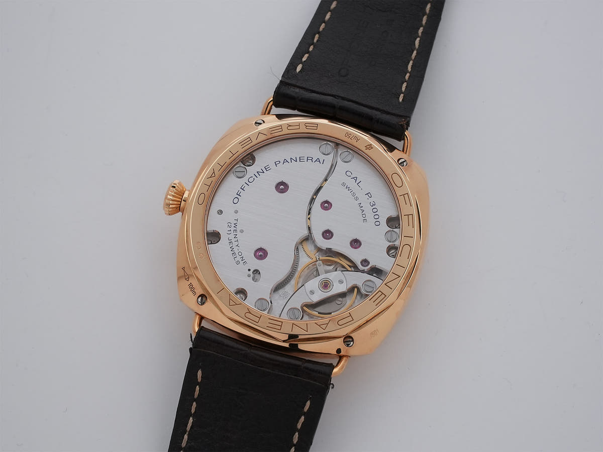 パネライ ラジオミール 3DAYS オロローザ Ref.PAM00379 ブラウン文字盤 中古 j28gm965