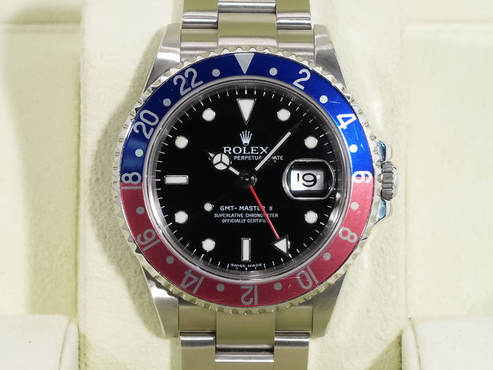 Rolex GMT-Master II Ref. 16710 Stainless Steel Black Dial Oyster Bracelet