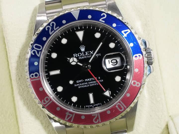 Rolex GMT-Master II Ref. 16710 Stainless Steel Black Dial Oyster Bracelet