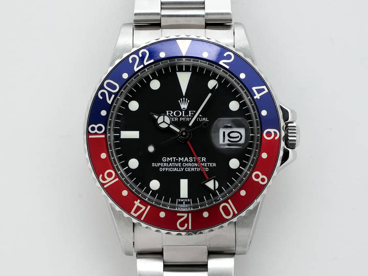 ロレックス GMTマスター Ref.1675 ステンレススチール ブラック文字盤 オイスターブレスレット
