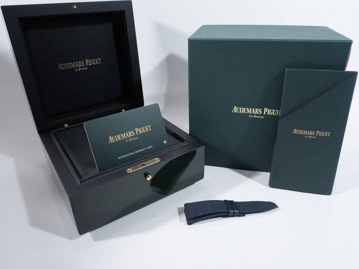 Audemars Piguet CODE 11.59 by Audemars Piguet Ref. 15210OR.OO.A028CR.01 Pink Gold Smoked Blue Lacquer Dial