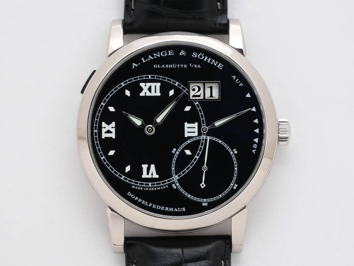 A.ランゲ＆ゾーネ グランド ランゲ1 ルミナス Ref.115.028 18KWG ブラック文字盤 中古 zdw748de