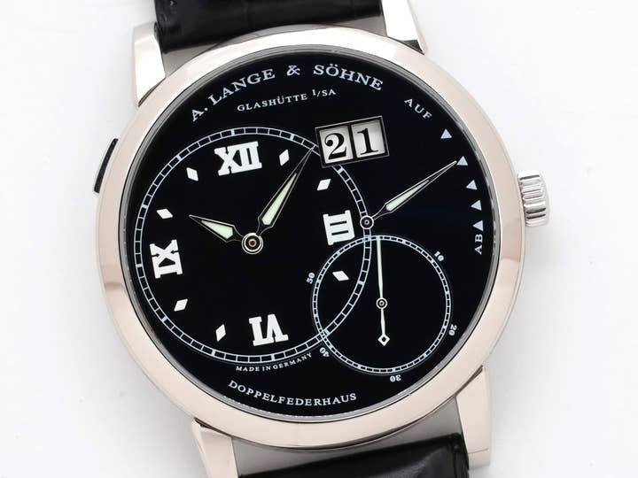 A.ランゲ＆ゾーネ グランド ランゲ1 ルミナス Ref.115.028 18KWG ブラック文字盤 中古 zdw748de
