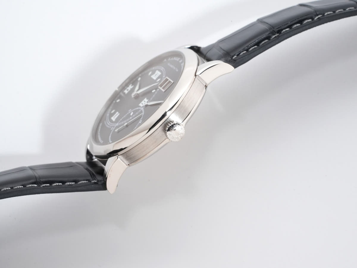 A. Lange &amp; Söhne Grand Lange 1 Luminous Ref.115.028 18KWG Black Dial Used zdw748de