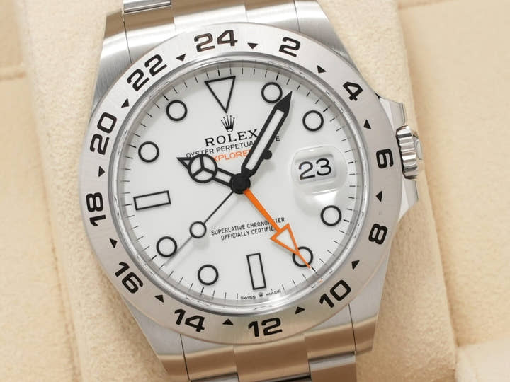 ロレックス エクスプローラーII Ref.226570 ステンレススチール ホワイト文字盤