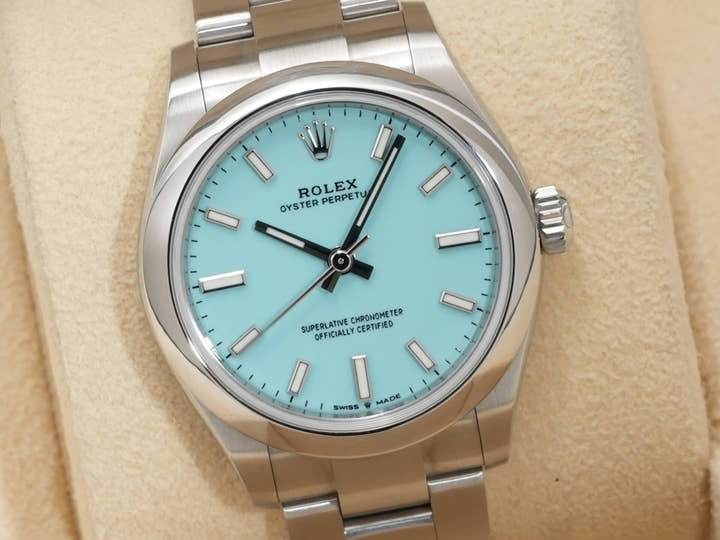 ロレックス オイスターパーペチュアル31 Ref.277200 ステンレススチール ターコイズ文字盤