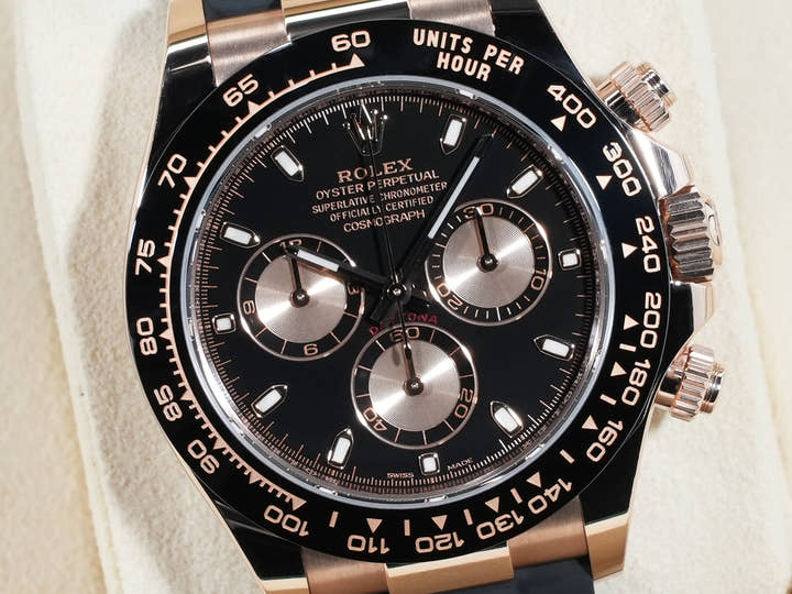 ロレックス デイトナ Ref.116515LN エバーローズゴールド ブラックxピンク文字盤