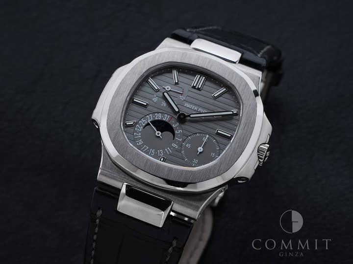 Patek Philippe Nautilus Petite Complication Ref. 5712G-001 White Gold Slate Dial