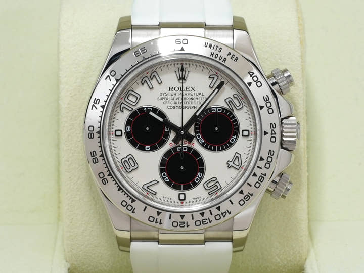 Rolex Daytona Ref. 116519 White Gold White x Black Dial