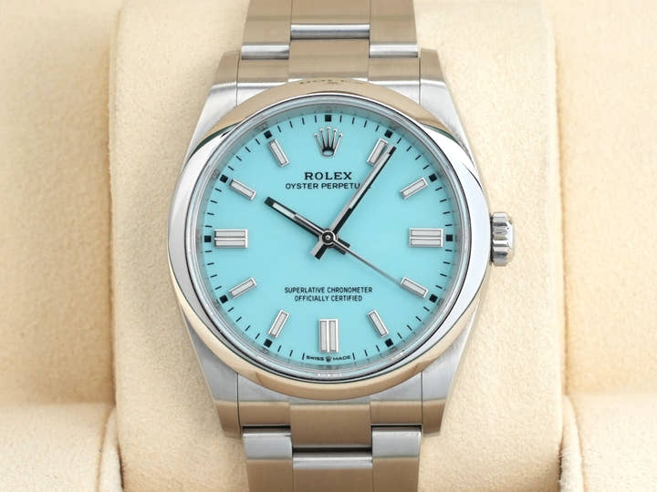 Rolex Oyster Perpetual 36 Ref. 126000 Stainless Steel Turquoise Dial