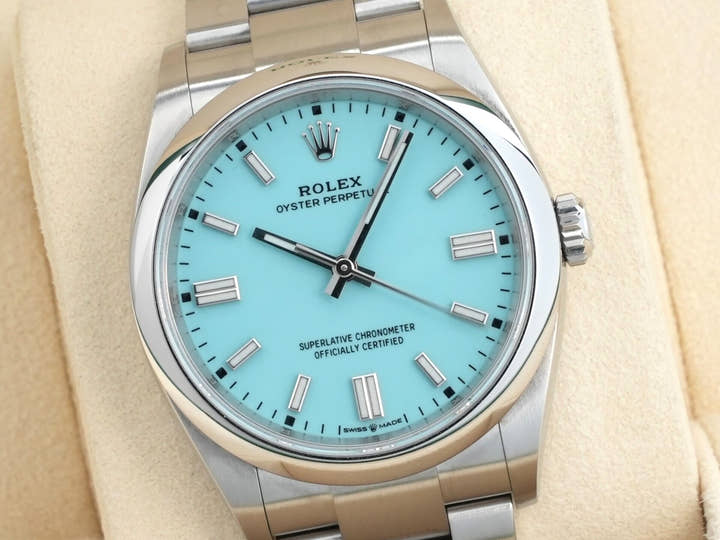 Rolex Oyster Perpetual 36 Ref. 126000 Stainless Steel Turquoise Dial