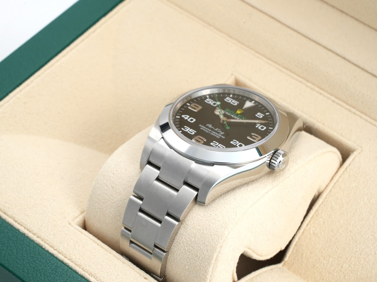 ロレックス エアキング Ref.116900 SS ブラック文字盤 美中古 ic7gzm7c