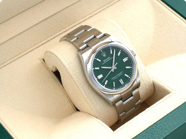 ロレックス オイスターパーペチュアル36 Ref.126000 ステンレススチール グリーン文字盤