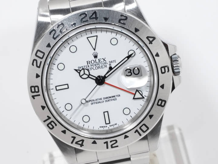 Rolex Explorer II Ref. 16570 Stainless Steel White Dial