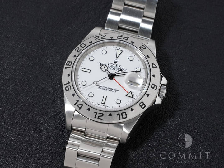 Rolex Explorer II Ref. 16570 Stainless Steel White Dial