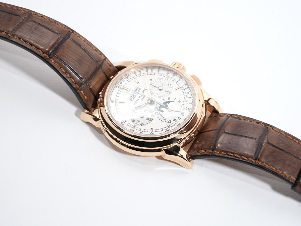 パテックフィリップ パーペチュアルカレンダー クロノグラフ Ref.5970R-001 シルバー文字盤 美中古 v3bqpzeu
