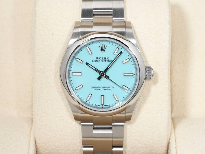 Rolex Oyster Perpetual 31 Ref. 277200 Stainless Steel Turquoise Dial